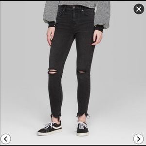 Wild Fable | Black Washed High Rise Skinny Jeans